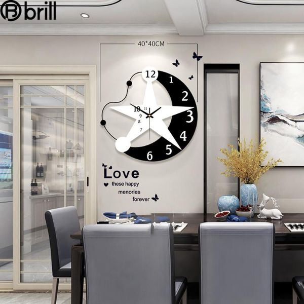

wall clocks home decoration special art design bedroom nordic children's fashion clock cartoon creative living room ornaments
