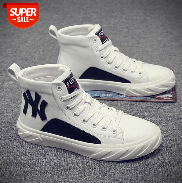 

men's shoes high-white all-match casual korean sports men #in6w