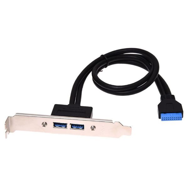 

audio cables & connectors usb 3.0 back panel expansion bracket to 20-pin header cable (2-port)