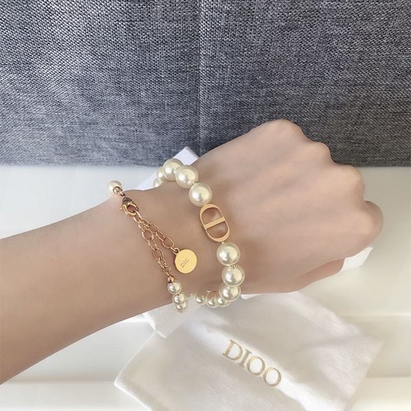 

70% off family pearl necklace dijia fashion letter net, Silver