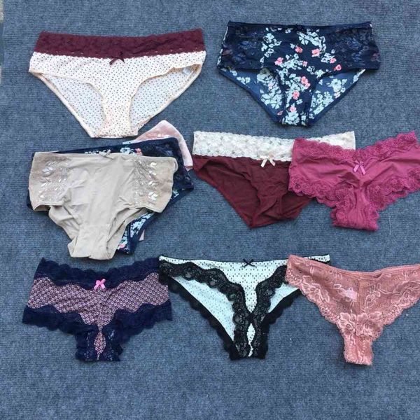 

underwear franch with middle and low waists, Black;pink
