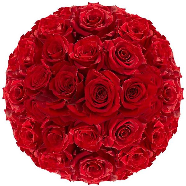 

decorative flowers & wreaths 50pcs artificial silk roses fake bridal wedding bouquet for home garden party floral decor diy rose