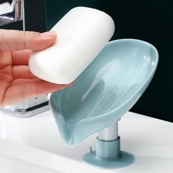 

soap dishes box holder creative drain storage rack punch-suction cup personality household shelf bathroom appliance