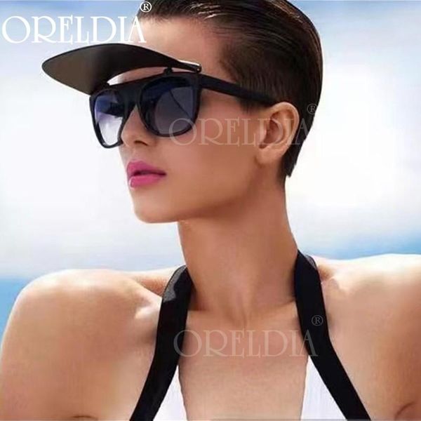 

sunglasses fashion square flip cap 2021 women men sandy beach shades glasses designer personality eyewear uv400, White;black