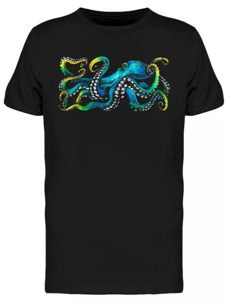 

Blue Giant Octopus Tee Men's -Image by Shutterstock, White;black