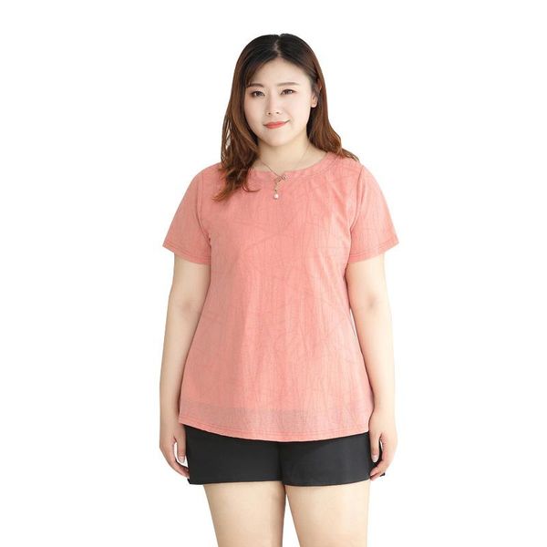 

women's blouses & shirts 4xl to 10xl extra plus size women short sleeve summer o-neck thin blusas female t61046, White