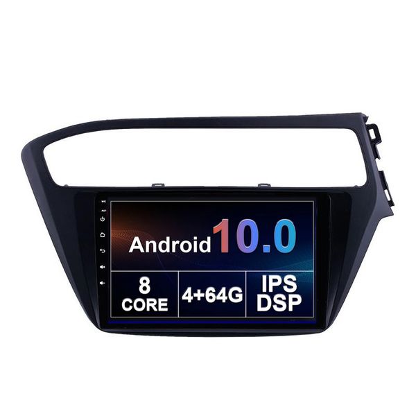 Android 10.0 Auto-DVD-Player für Hyundai I20 2018–2019, Doppel-Din-Stereoanlage mit 4G+64G IPS-Bildschirm