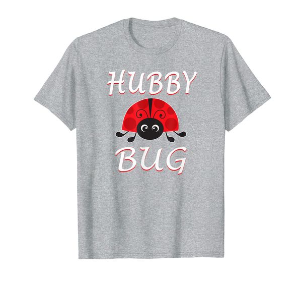 

mens hubby bug ladybug t shirt for husband, White;black