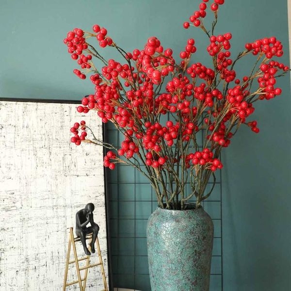 

decorative flowers & wreaths artificial leaf plant floral tree branch green wedding home decor naturally dried realistic for party