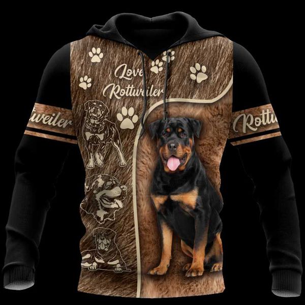 

men's hoodies & sweatshirts plstar cosmos 3dprinted est rottweiler love dog art harajuku streetwear unique casual hoodies/sweatshirt/, Black