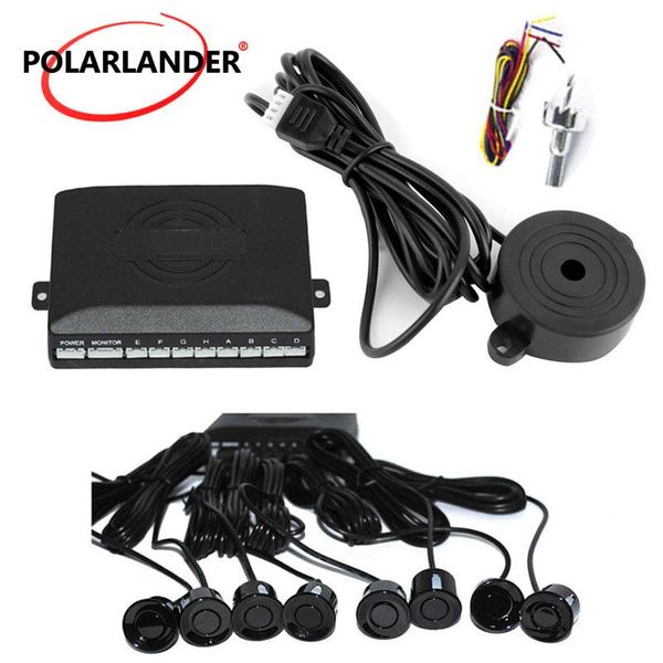 

car rear view cameras& parking sensors auto reverse backup sensor 8 12v sound alert bebe alarm indicator probe detector system kit