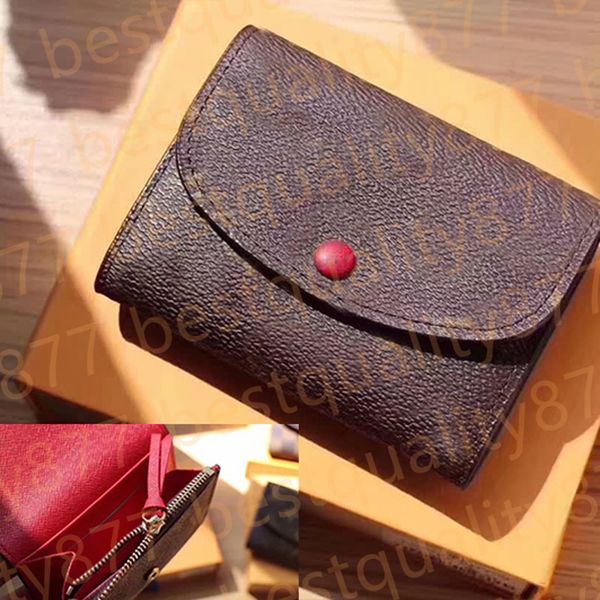 

2021 mens wallet purse womens wallets men cute color portafoglio uomo wristlet 26-11, Red;black
