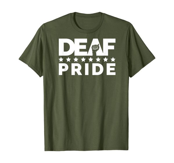 

deaf pride awareness celebration asl shirt for men women kid, White;black