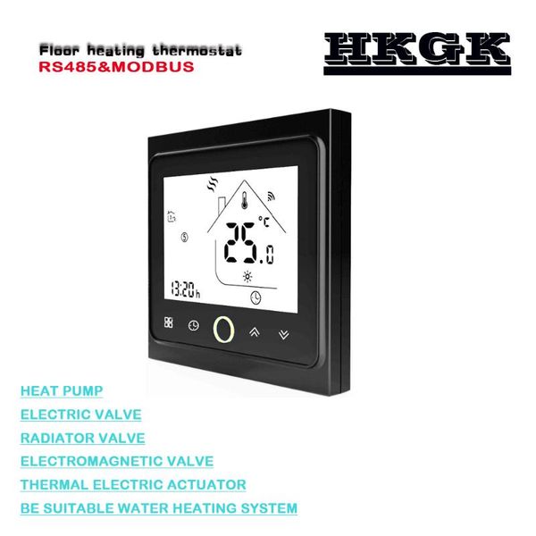 

smart home control floor water heating thermostat-rs485&modbus thermostat ,24vac 95-240vac optional