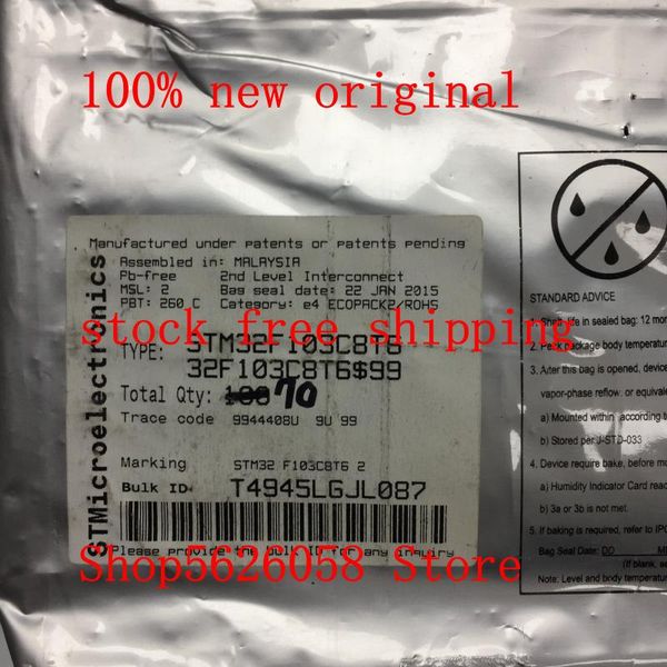 

smart power plugs stm32f103c8t6 lqfp48 100% original 10pcs-500pcs/lot stock