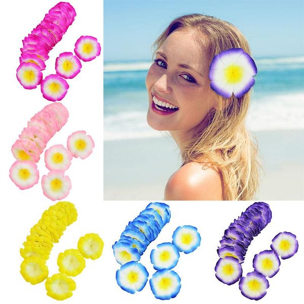 

decorative flowers & wreaths 10pcs plumeria hawaiian foam frangipani artificial flower head for summer wedding party decor fake girls hair a