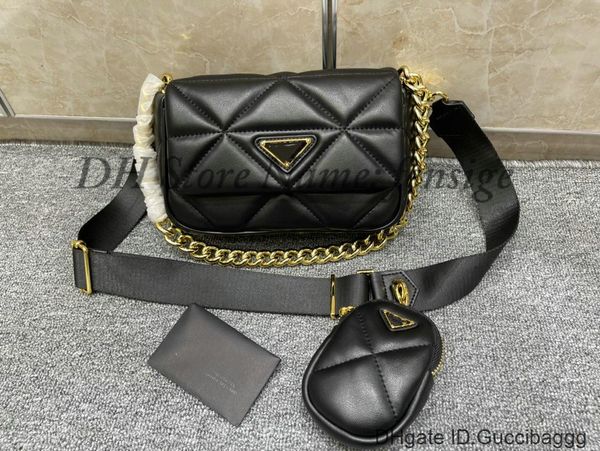 

system nappa leather patchwork black chain shoulder bag re-edition nylon designer multi hobo bags luxury womens handbags wallet clutch