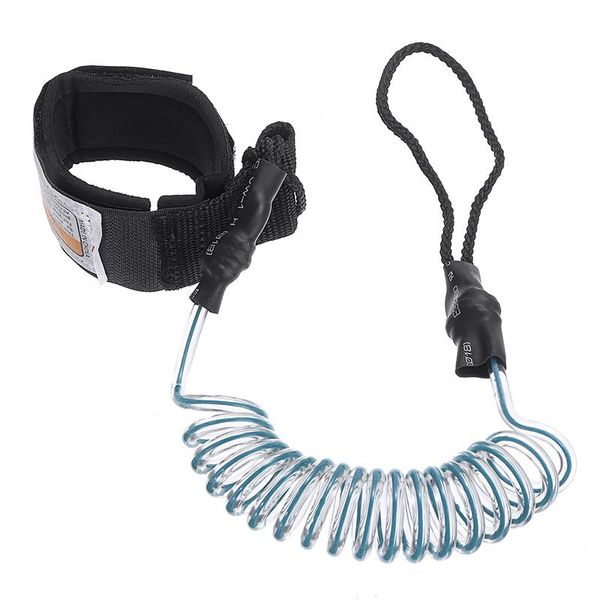 

water ski board surfing leg ankle leash surfboard coiled safety ropes paddle raft foot rope 5 feet 3colors rafts/inflatable boats