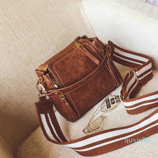 

waist bags straps width small bag woman portable soft leather bucket package tide single shoulder messenger