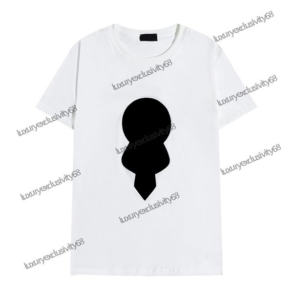 

21ss fashion tshirt letter embroidery t shirt mens womens clothing short sleeved men tees, White;black