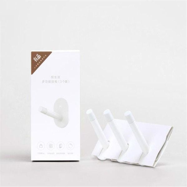 

smart home control 3piece hl wall hooks little adhesive multi-function hooks/wall mop hook strong bathroom bedroom kitchen 3kg max loa
