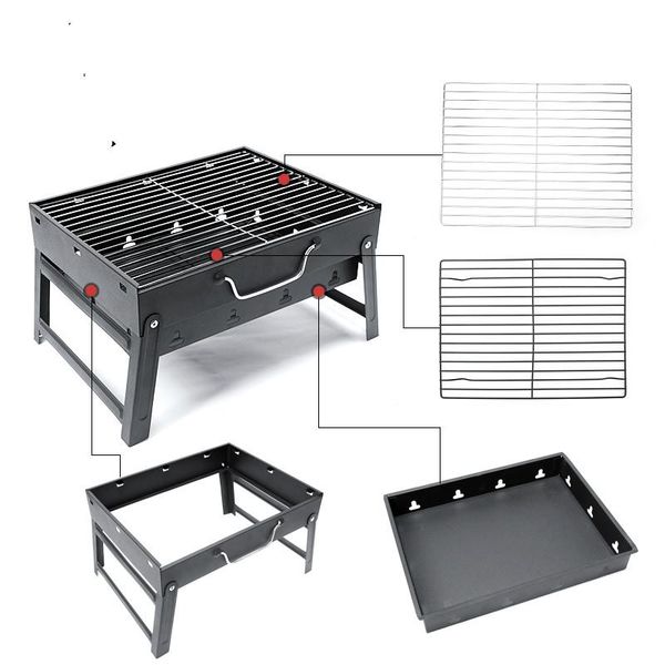 

grills barbecue home charcoal grill 3 people -5 outdoor portable tool