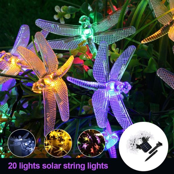 

solar lamps dragonfly/butterfly/bird light outdoor lamp led garden waterproof power lawn party christmas decoration