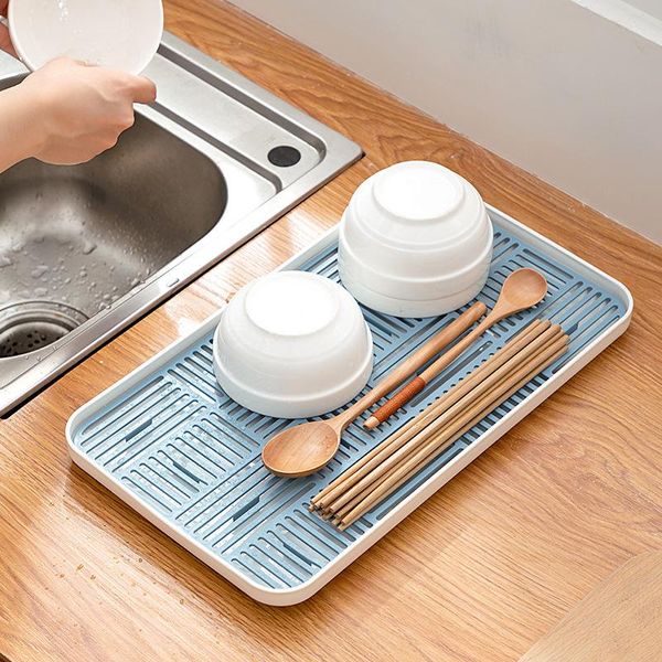 

kitchen storage & organization drain tray sink soap rack sponge holder cup tableware bowl dish double layer trays organizer