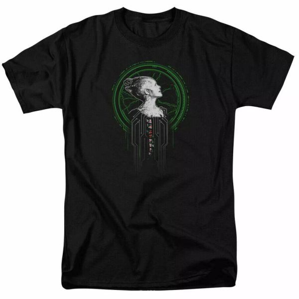 

star trek borg queen t shirt licensed sci-fi tv classic tee new black, White;black