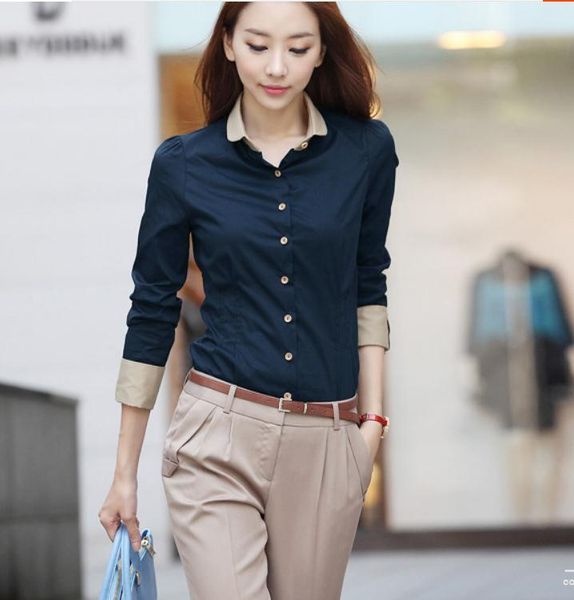 

women's blouses & shirts 2021 summer with style fashion long sleeve shirt, White