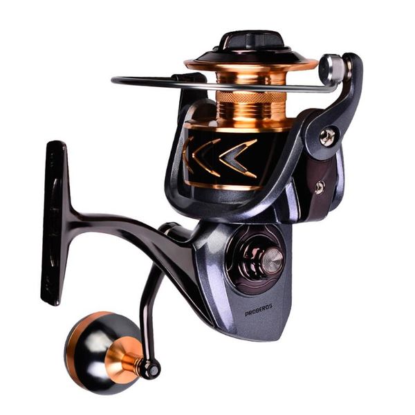 

baitcasting reels stainless steel fishing reel left right hand 4000-7000 spool spinning wheel 5.2:1 saltwater tackle accessories