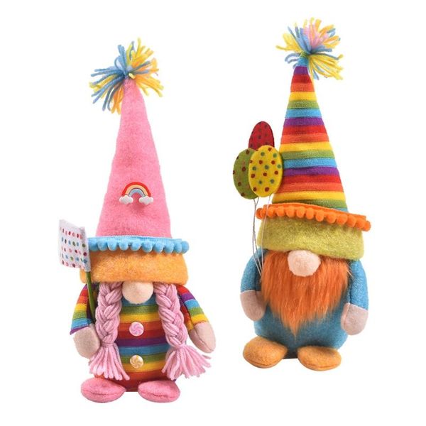 

other home decor colorful rainbow gnome summer tomte swedish nisse scandinavian elf dwarf farmhouse kitchen shelf tiered tray decorations