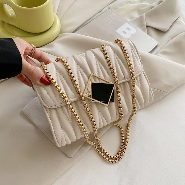

evening bags dames tas ladies hand bags2021 fashion chain fresh small square bag designer single shoulder diagonal fold