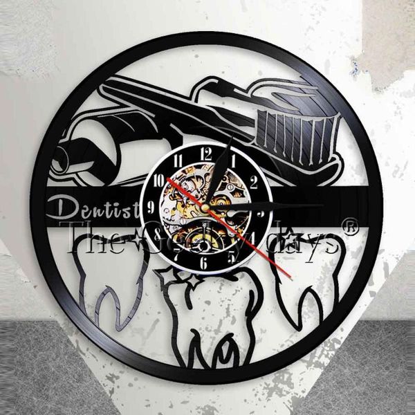 

wall clocks dentist record clock teethbrush and toothpaste oral hygiene silent watch dental clinic studio decor