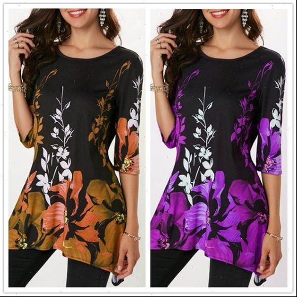 

plus size womens t shirt casual spring woman half sleeve o neck shirts fashion loose female streetwear ladies print, White