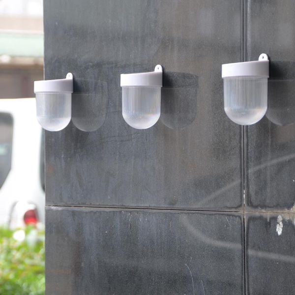 

solar powered outdoor waterproof wall lamp garden pathway light for home yard driveway lamps