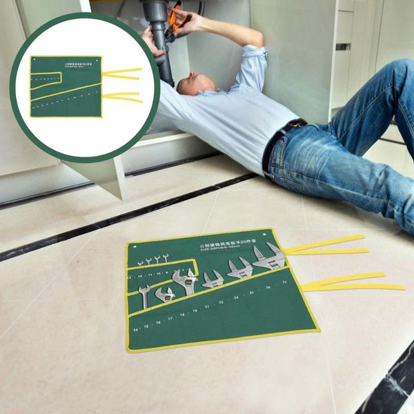 

storage bags 1pc durable wrench bag canvas roll tools hand organizer pouch