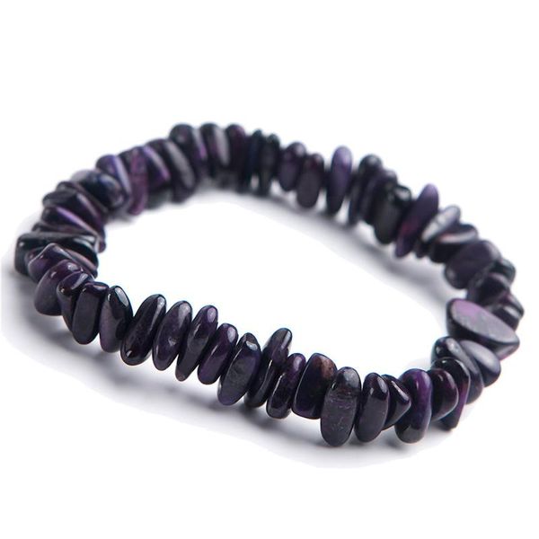 

natural sugilite bracelet irregular shape bead crystal gems bracelets fashion jewelry charm for men women beaded, strands, Black