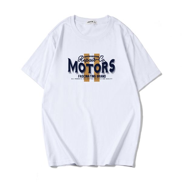 

t shirt 2021 summer short sleeve men's cotton round neck loose body blood fashion letters printed on clothes, White;black