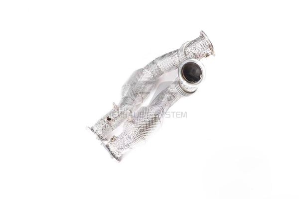 

manifold & parts ff-exhaust high flow catted downpipe with heat shield for n54 1m/m135i/335i/z4/740 3.0