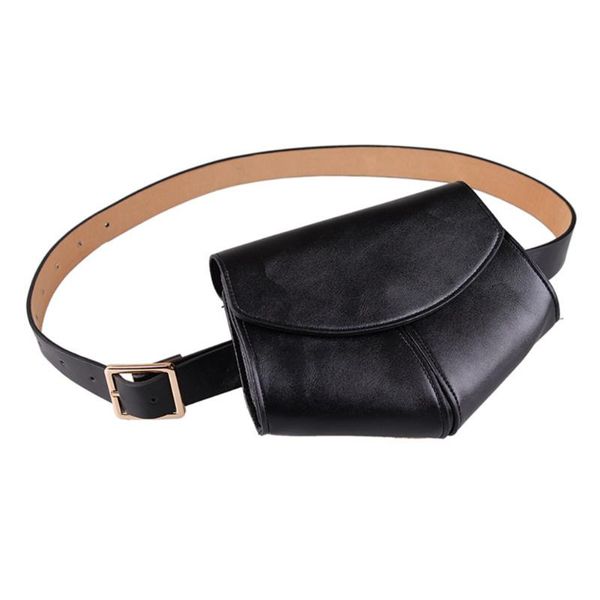 

women pu leather adjustable belt serpentine design chest party fanny pack casual waist bag handbags durable fashion tote ladies bags