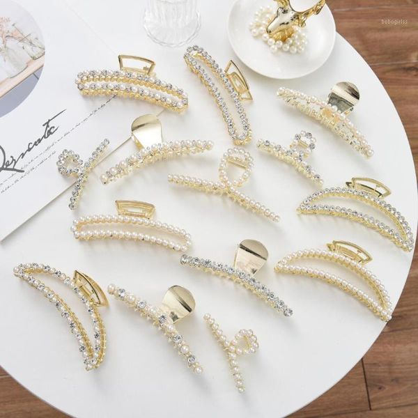 

crystal pearl hairpin hair accessories jewelry shiny ornament barrettes fashion headbands head jewelry1