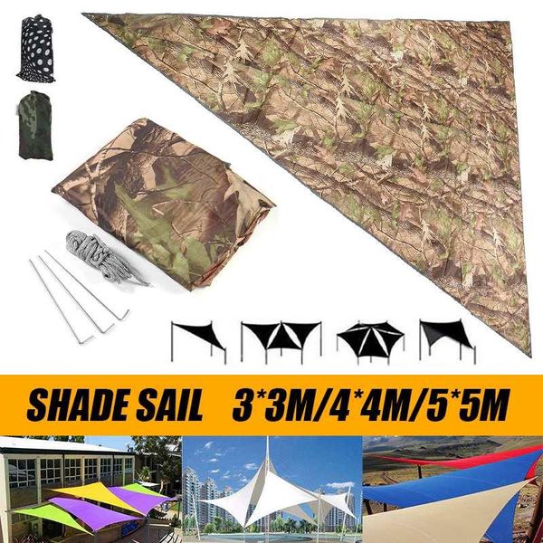 

shade sun sail waterproof triangle camouflage shelter garden patio canopy swimming pool camping hiking yard awning