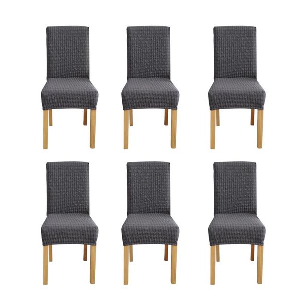 

6pcs party dining chair cover stretch banquet home kitchen universal seat protector wedding removable washable restaurant covers