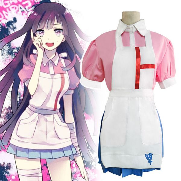 

anime costumes cosplay costume danganronpa 2 cosplay wig woman maid outfit halloween carnival party costumes anime unisex, Black