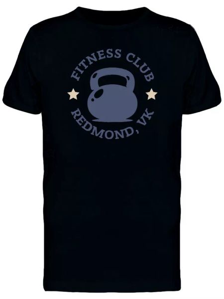 

Fitness Club Redmond, Vk Men's Tee -Image by Shutterstock, White;black