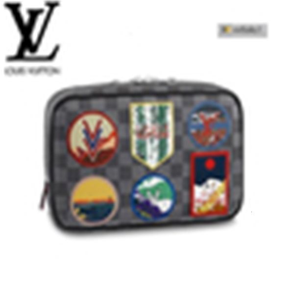 

pouch long clutches n40057 toilet brand gm men real leather designer wallet chain wallets compact purse luxury evening key 89z5 card holders, Red;black