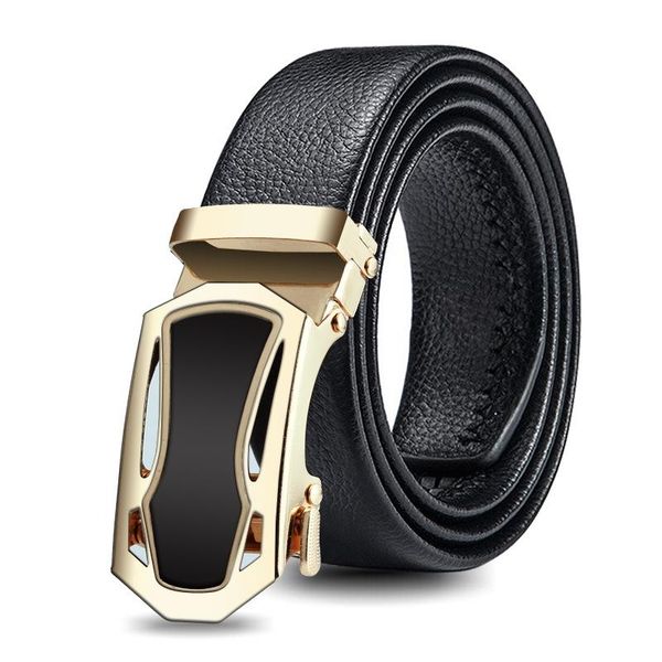 

belts men's automatic buckle belt sports car styling bark texture business fashion casual jeans drop, Black;brown