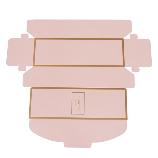 

20pcs rectangular biscuit boxes paper cookie container baking packaging box party supplies (blue with golden edge) gift wrap