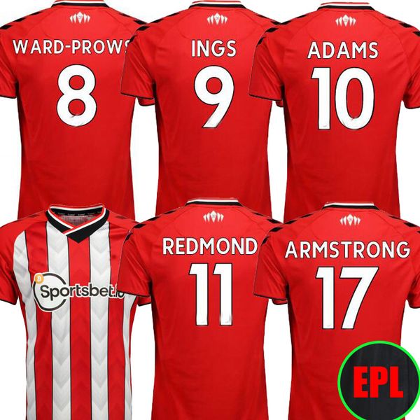 

21 22 ward-prowse ings adams soccer jersey home 2021 2022 camisetas de fÃºtbol redmond armstrong maillots de jan bednarek vestergaard ibrahim, Black;yellow